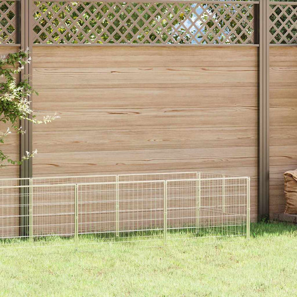 Koiranhäkki hopea 7 m² teräs