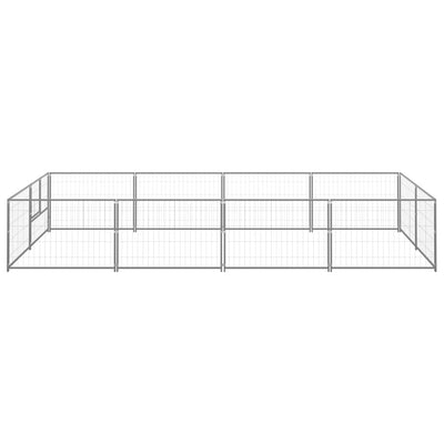 Koiranhäkki hopea 8 m² teräs