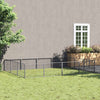 Koiranhäkki hopea 12 m² teräs