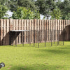 Koiranhäkki musta 6,05 m² teräs