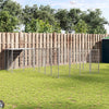 Koiranhäkki hopea 8,47 m² teräs