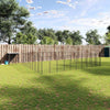 Koiranhäkki musta 31,46 m² teräs
