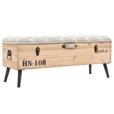 Säilytyspenkki 110 cm täysi kuusi