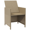 Puutarhatuolit ja jakkarat 2 kpl polyrottinki beige