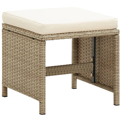 Puutarhatuolit ja jakkarat 2 kpl polyrottinki beige