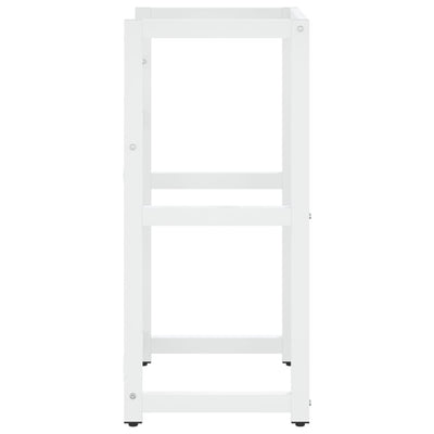 Valkoinen kylpyhuoneen pesualtaan kehys Marcus 40x38x83cm (rauta)