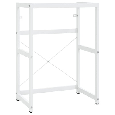 Kylpyhuoneen pesualtaan kehys valkoinen 59x38x83 cm rauta