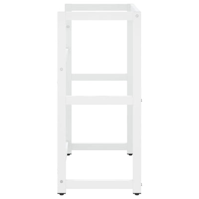 Valkoinen kylpyhuoneen pesualtaan kehys Marcus 59x38x83cm (rauta)