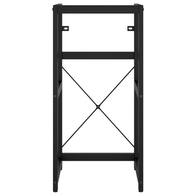 Musta kylpyhuoneen pesualtaan kehys Marcus 40x38x83cm (rauta)