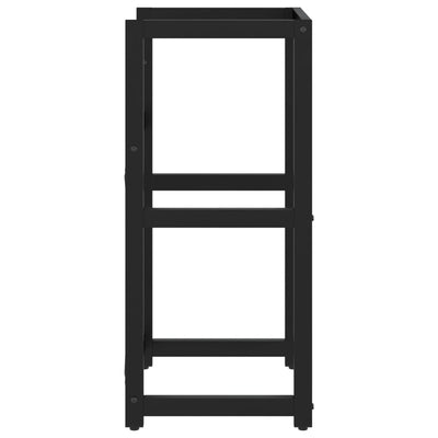 Musta kylpyhuoneen pesualtaan kehys Marcus 40x38x83cm (rauta)