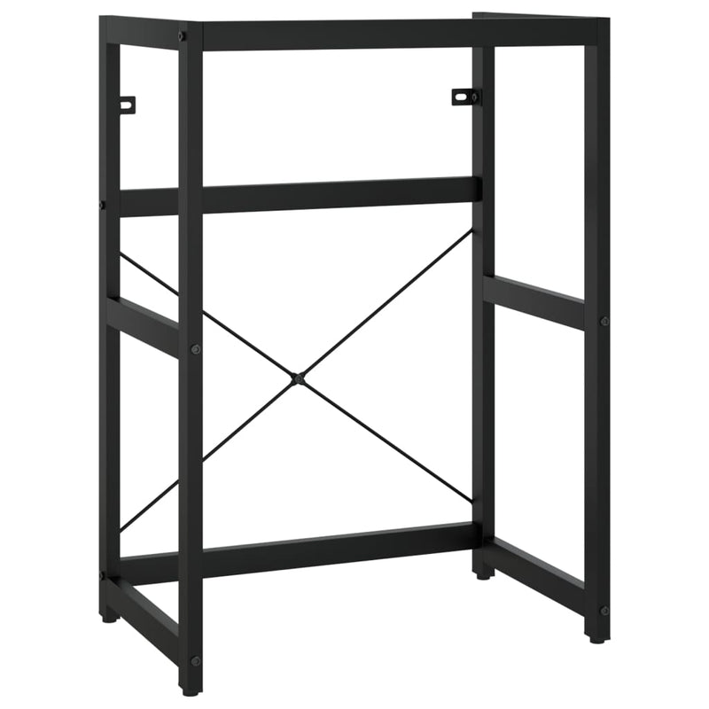 Musta kylpyhuoneen pesualtaan kehys Marcus 59x38x83cm (rauta)