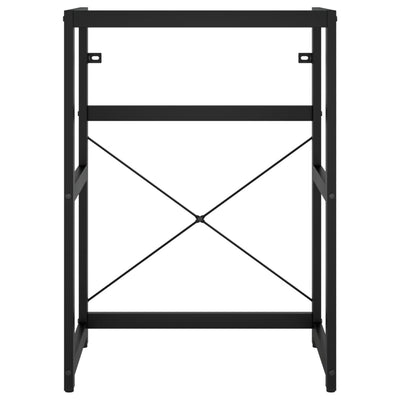 Musta kylpyhuoneen pesualtaan kehys Marcus 59x38x83cm (rauta)