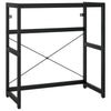 Kylpyhuoneen pesualtaan kehys musta 79x38x83 cm rauta