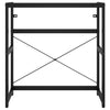Kylpyhuoneen pesualtaan kehys musta 79x38x83 cm rauta