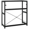 Kylpyhuoneen pesualtaan kehys musta 79x38x83 cm rauta