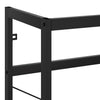 Kylpyhuoneen pesualtaan kehys musta 79x38x83 cm rauta