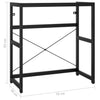 Kylpyhuoneen pesualtaan kehys musta 79x38x83 cm rauta