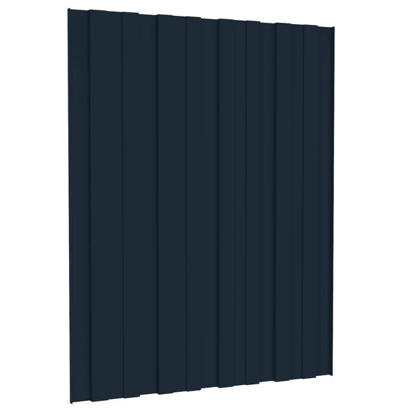 Kattopaneeli 12 kpl Antrasiitti 60 x 45 cm Galvanoitu teräs