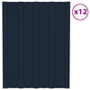 Kattopaneeli 12 kpl Antrasiitti 60 x 45 cm Galvanoitu teräs