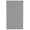 Kattopaneeli 36 kpl Harmaa 80 x 45 cm Galvanoitu teräs