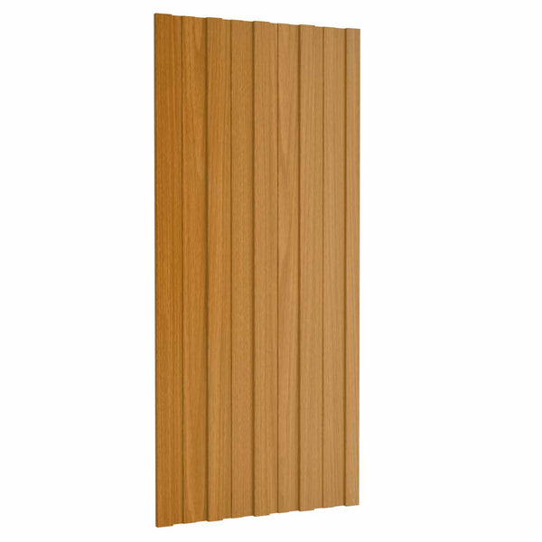 Kattopaneeli 12 kpl Luonnollinen 100 x 45 cm Galvanoitu teräs