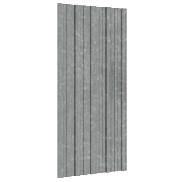 Kattopaneeli 12 kpl Hopea 100 x 45 cm Galvanoitu teräs