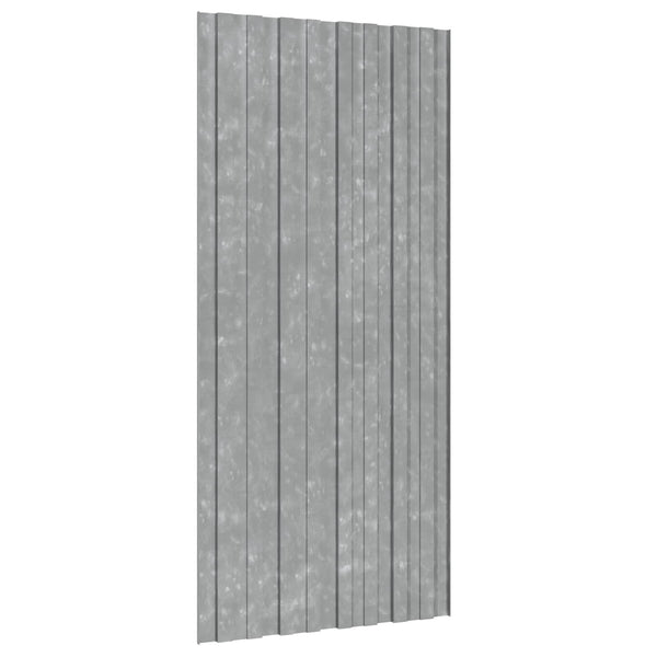 Kattopaneeli 12 kpl Hopea 100 x 45 cm Galvanoitu teräs
