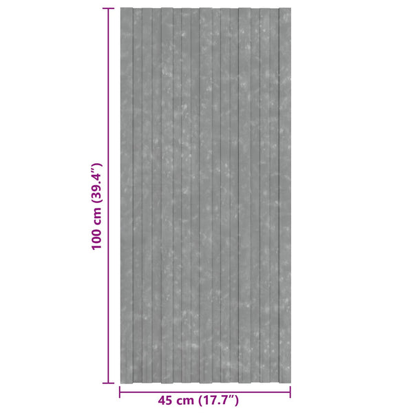 Kattopaneeli 12 kpl Hopea 100 x 45 cm Galvanoitu teräs