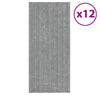 Kattopaneeli 12 kpl Hopea 100 x 45 cm Galvanoitu teräs