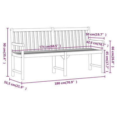 Puutarhapenkki Guang 180cm (akaasiapuu)