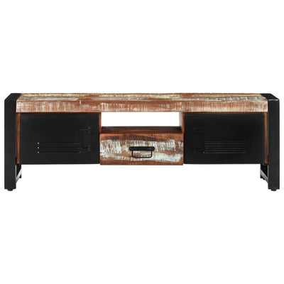 TV-taso 120x30x40 cm kierrätetty täyspuu