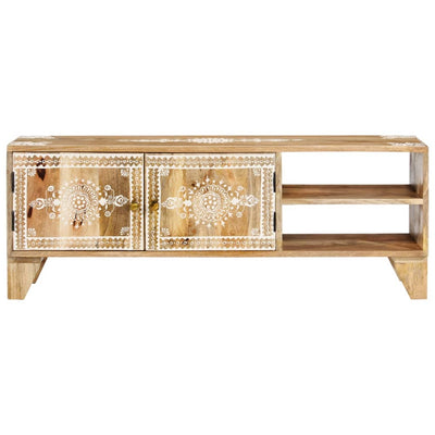 TV-taso 110x30x40 cm täysi mangopuu