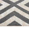 Ulkomatto litteä kudos 80x150 cm vaalea musta ja vaalean beige