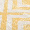 Ulkomatto litteä kudos 80x250 cm keltainen ja beige
