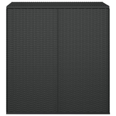 Puutarhan säilytyslaatikko PE-rottinki 100x49x103,5 cm musta