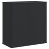 Musta puutarhan säilytyslaatikko Craciunes 100x49x103,5cm (pe-rottinki)