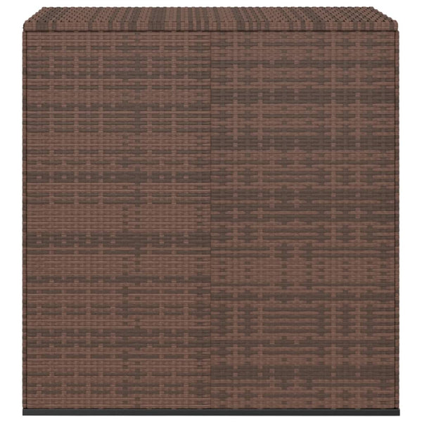 Ruskea puutarhan säilytyslaatikko Craciunes 100x49x103,5cm (pe-rottinki)