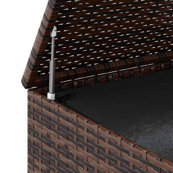 Ruskea puutarhan säilytyslaatikko Craciunes 100x49x103,5cm (pe-rottinki)
