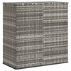 Harmaa puutarhan säilytyslaatikko Craciunes 100x49x103,5cm (pe-rottinki)