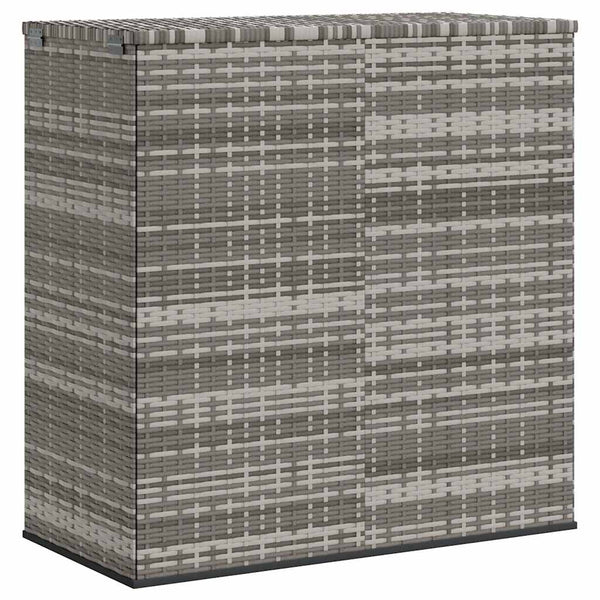 Harmaa puutarhan säilytyslaatikko Craciunes 100x49x103,5cm (pe-rottinki)