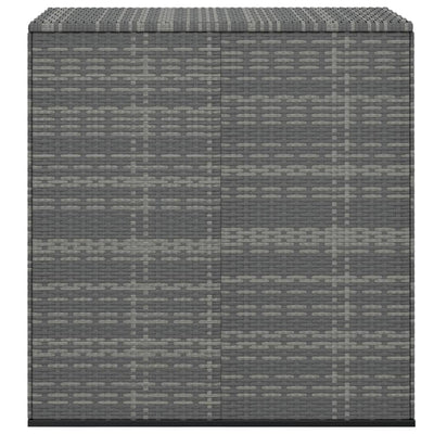 Puutarhan säilytyslaatikko PE-rottinki 100x49x103,5 cm harmaa