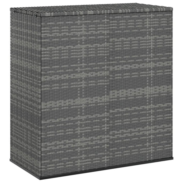 Harmaa puutarhan säilytyslaatikko Craciunes 100x49x103,5cm (pe-rottinki)