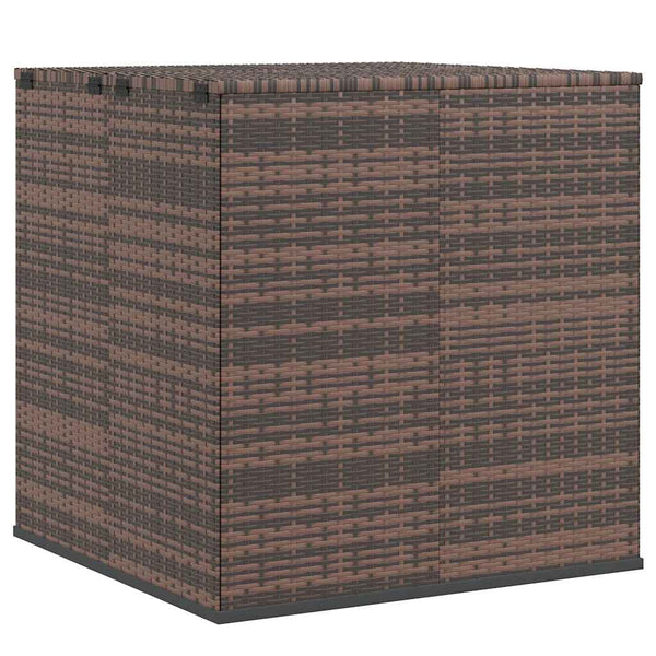 Ruskea puutarhan säilytyslaatikko Craciunes 100x97,5x104cm (pe-rottinki)