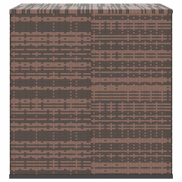 Ruskea puutarhan säilytyslaatikko Craciunes 100x97,5x104cm (pe-rottinki)