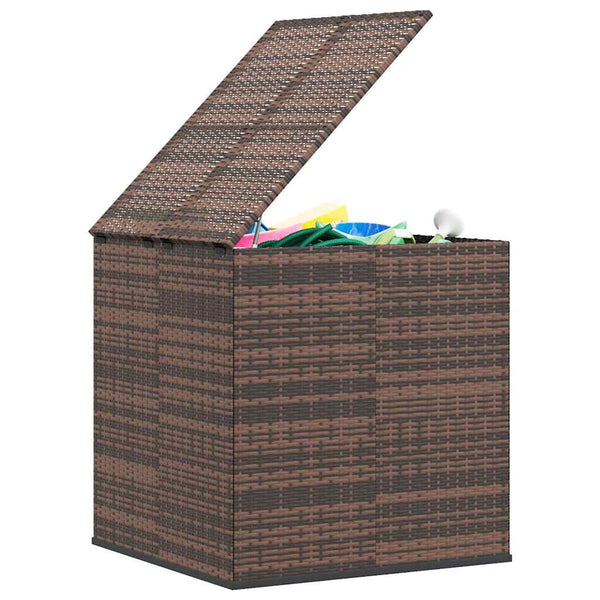 Ruskea puutarhan säilytyslaatikko Craciunes 100x97,5x104cm (pe-rottinki)