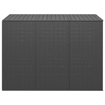 Puutarhan säilytyslaatikko PE-rottinki 145x100x103 cm musta