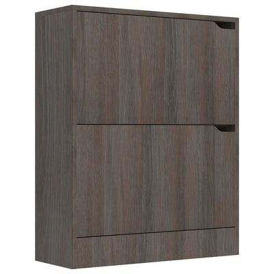 Kenkäkaappi 2 ovella Sonoma-tammi 59x24x74 cm tekninen puu