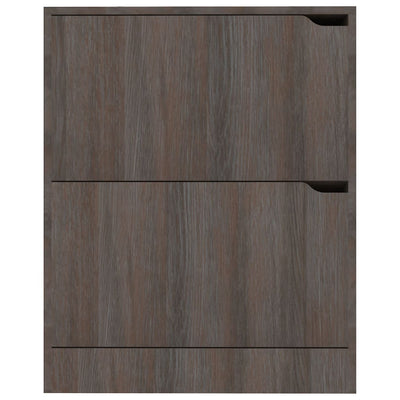 Kenkäkaappi 2 ovella Sonoma-tammi 59x24x74 cm tekninen puu