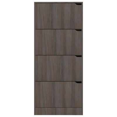 Kenkäkaappi 4 ovella Sonoma-tammi 59x24x136 cm tekninen puu