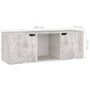 TV-taso betoni 88,5x27,5x30,5 cm tekninen puu